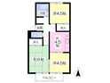 ツチヤハイツA・B　の間取図