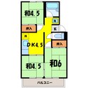 ツチヤハイツA・B　の間取図