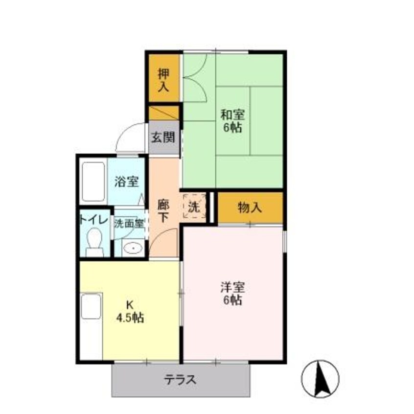 間取図 セジュール千木良 A～I（藤岡市岡之郷）