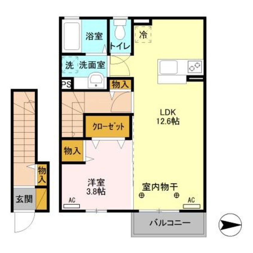 間取図 オペラハウス下新田（佐波郡玉村町大字下新田）