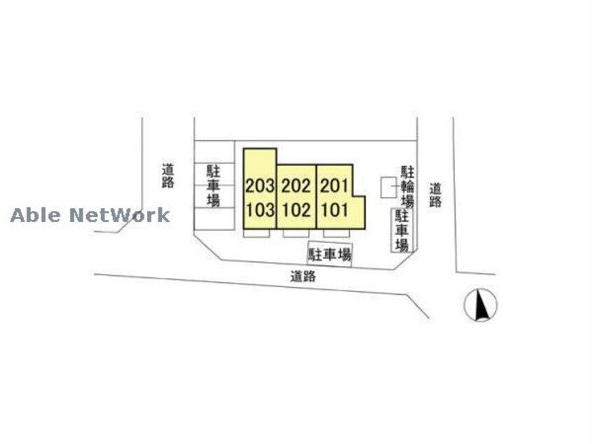 敷地の配置図 ダイアリー（高崎市倉賀野町）