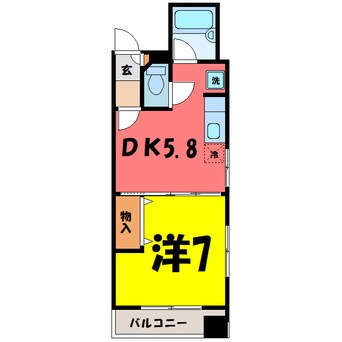 間取図 サンフラワービル(高崎市栄町)