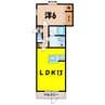 プラムハイツB（高崎市筑縄町） 1LDKの間取り