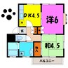 ベルハイツA（高崎市下豊岡町） 2DKの間取り