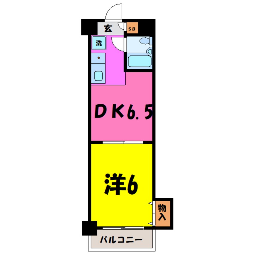 間取図 ダイアパレス高崎中央（高崎市元紺屋町）