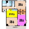 GUTEN TAG（高崎市下小鳥町） 3DKの間取り