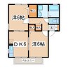 プリマヴェーラ（高崎市片岡町） 2DKの間取り