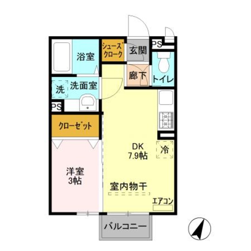 間取図 ボンヌ　ジュルネ（高崎市棟高町）