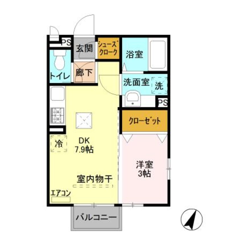 間取図 ボンヌ　ジュルネ（高崎市棟高町）