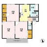フローラハイツB（高崎市倉賀野町） 3DKの間取り