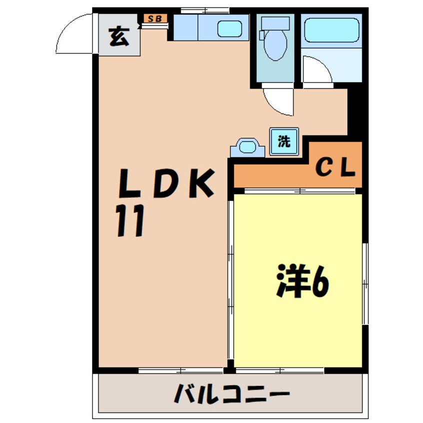 間取図 岡田マンション