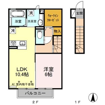 間取図 サイレント（高崎市日高町）