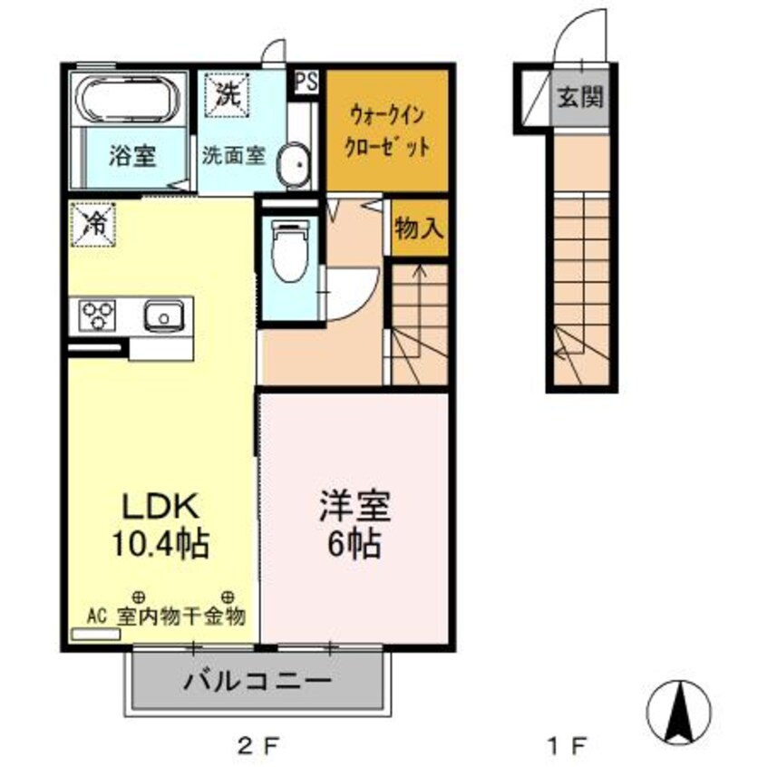 間取図 サイレント（高崎市日高町）