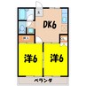 ルミネ・K 2DKの間取り