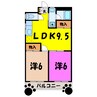 アーバンハイツ (児玉郡上里町大字神保原町) 2LDKの間取り