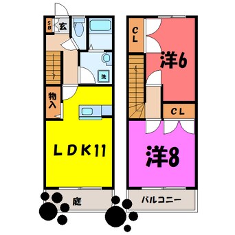 間取図 ヴェルコリーヌ (高崎市中豊岡町)