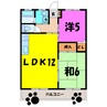 サンフラワーハイム（高崎市浜尻町） 2LDKの間取り