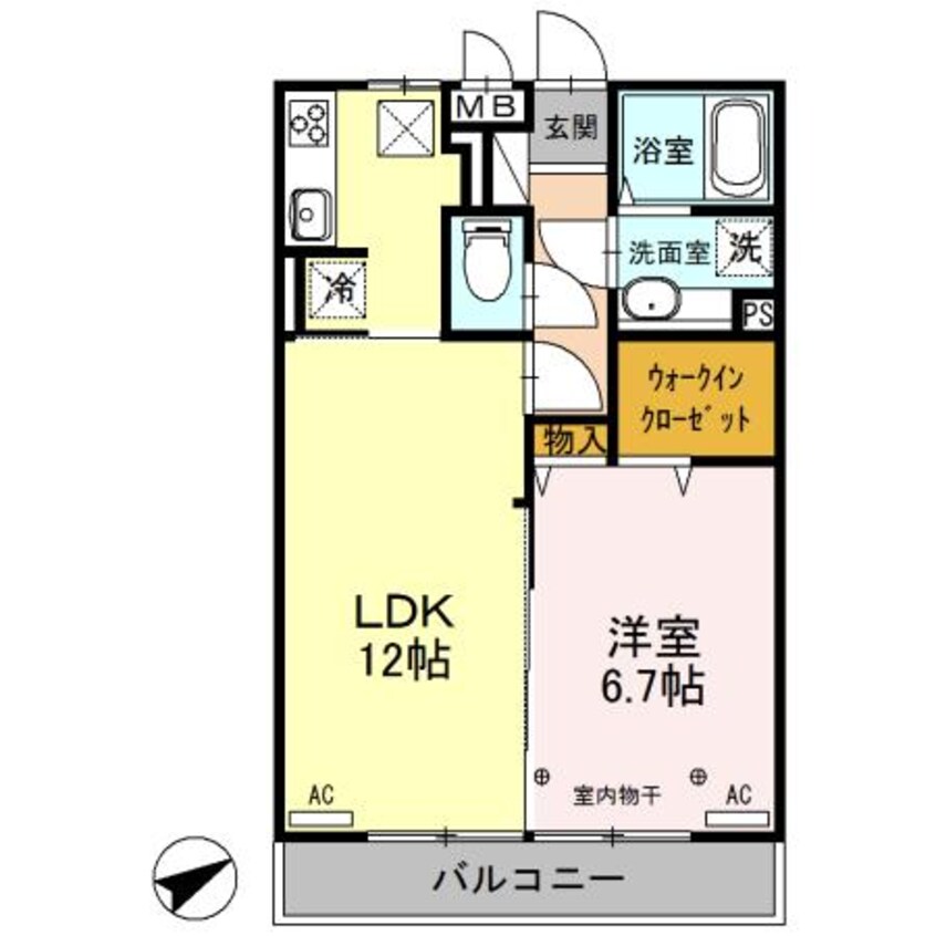 間取図 カーサ・プリメーラ（高崎市貝沢町）