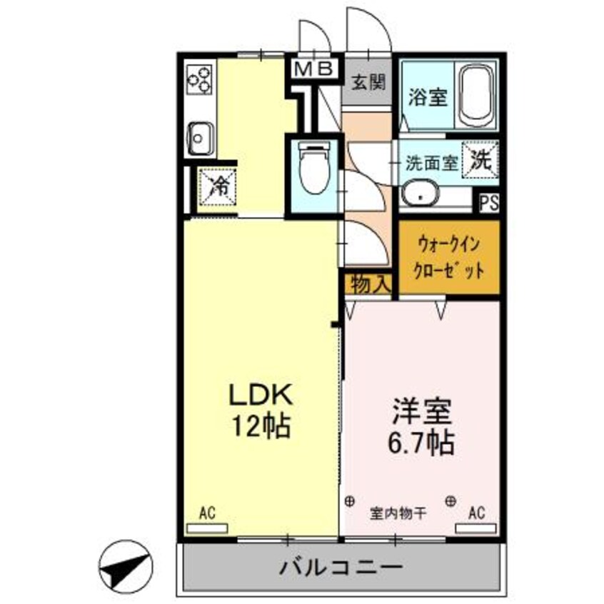 間取図 カーサ・プリメーラ（高崎市貝沢町）