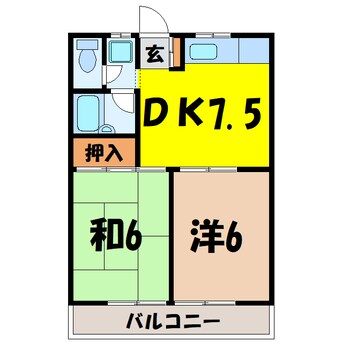 間取図 巽ハイツ（高崎市剣崎町）