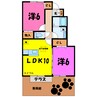 ベルテK（高崎市保渡田町） 2LDKの間取り