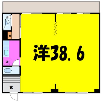 間取図 ひいらぎマンションNo.5（前橋市箱田町）