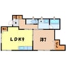 JハウスⅡ 1LDKの間取り