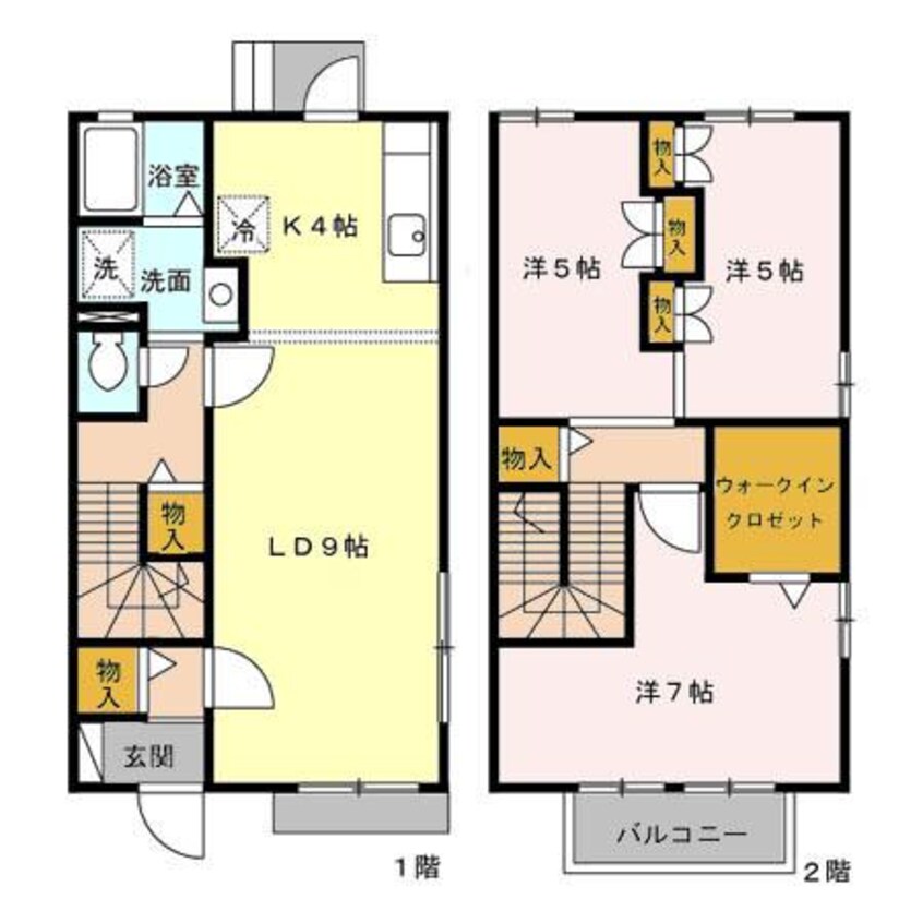 間取図 ルシードB（高崎市上中居町）