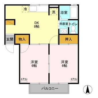 間取図 セジュール藤塚（高崎市藤塚町）