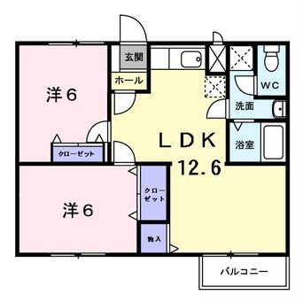 間取図 アネックスAB(高崎市寺尾町)