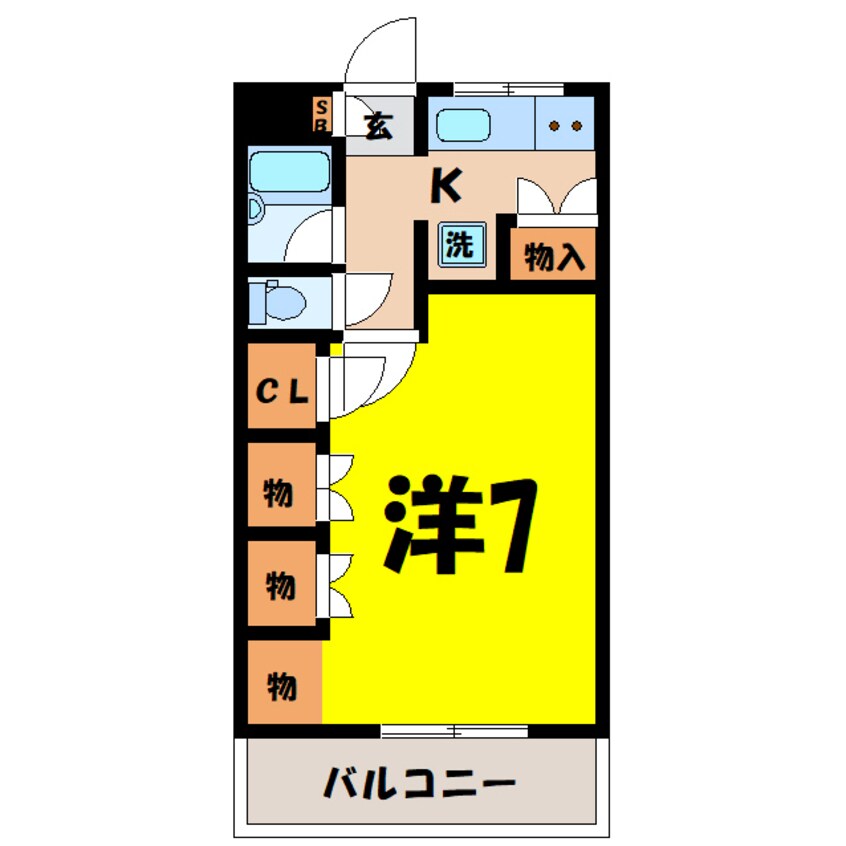 間取図 アシエヒルズ（高崎市新後閑町）