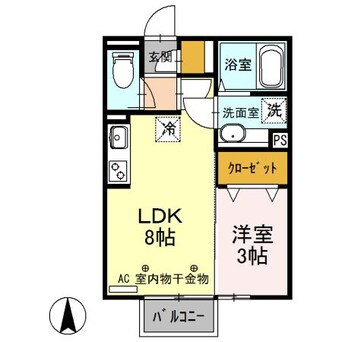 間取図 Ｄ-ｄｒｅａｍ（高崎市双葉町）