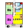 今井マンション 2LDKの間取り