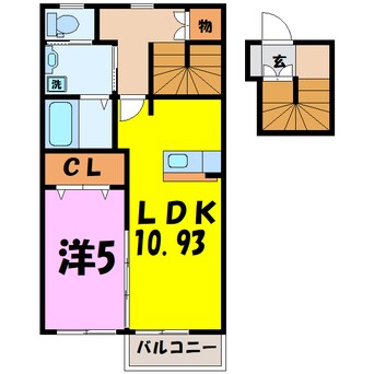 間取図 カンパーニュK（藤岡市下栗須）