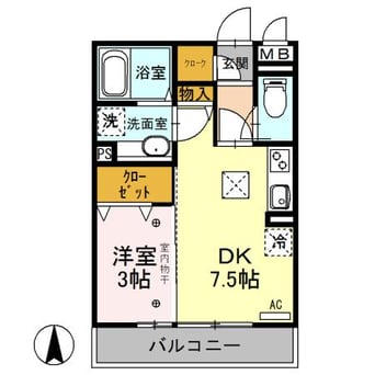 間取図 エタルナ倉賀野（高崎市倉賀野町）