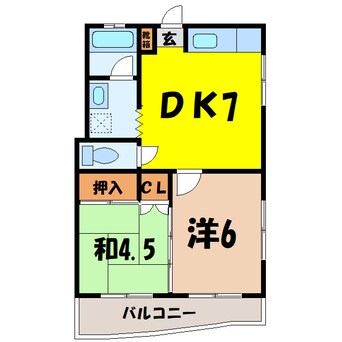 間取図 グンチクハイム（高崎市新町）