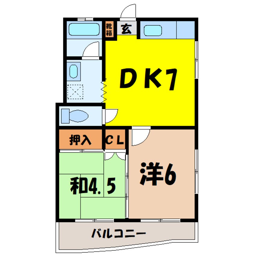 間取図 グンチクハイム（高崎市新町）