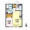 エタルナ江木 1LDKの間取り