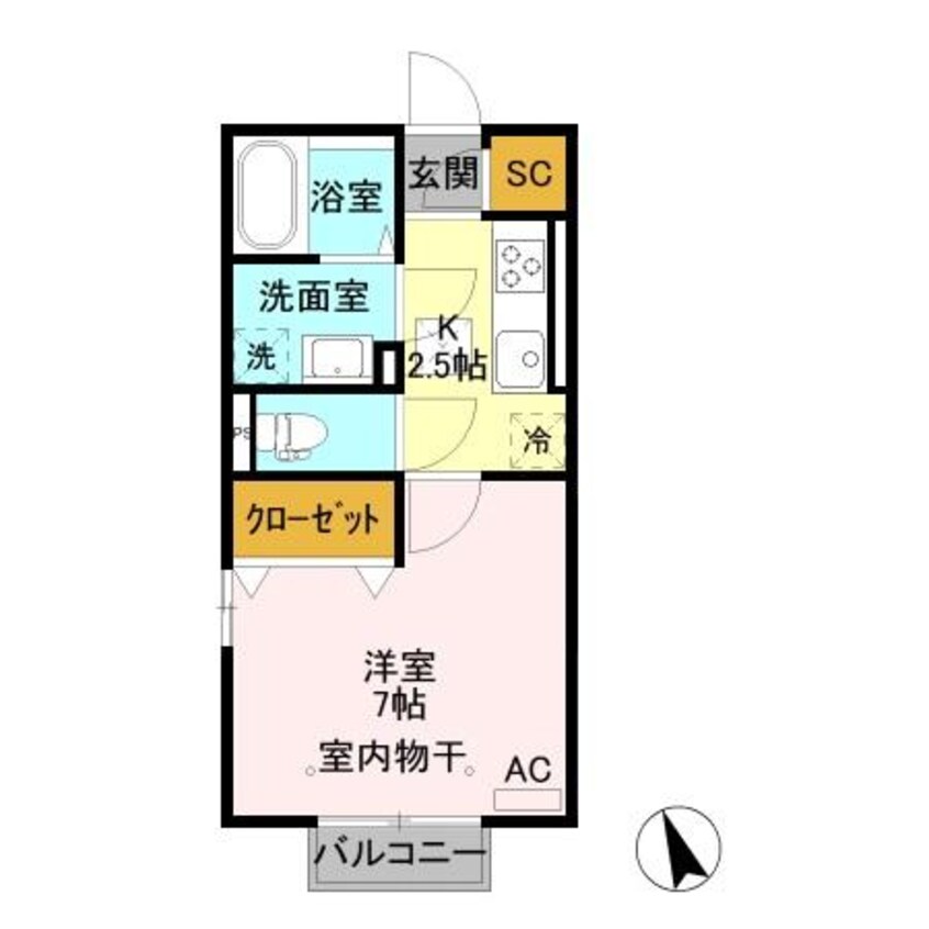 間取図 プルミエール下小塙（高崎市下小塙町）