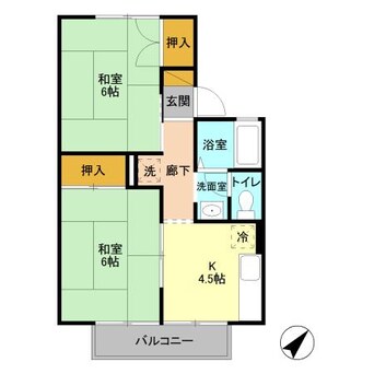 間取図 セジュールさとう（高崎市石原町）