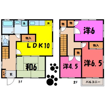 間取図 川崎住宅　(高崎市貝沢町)