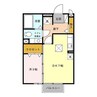 フィーノ　Ａ/Ｂ 1DKの間取り