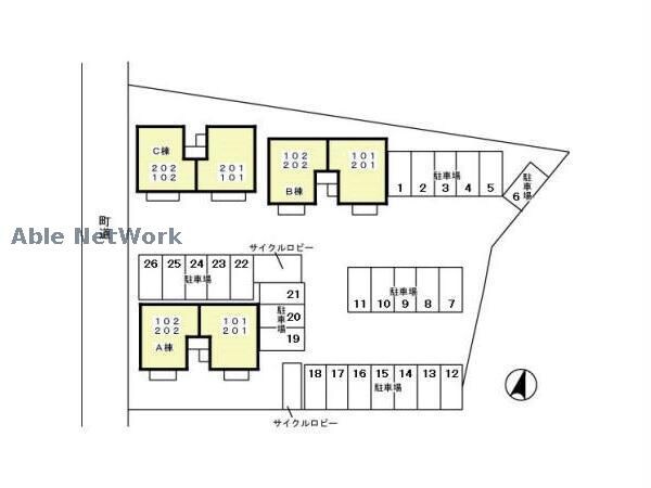  ブラン･メゾン　Ａ/Ｂ/Ｃ（箕郷町西明屋）