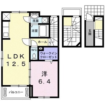 間取図 アルエットA/B（高崎市下之城町）