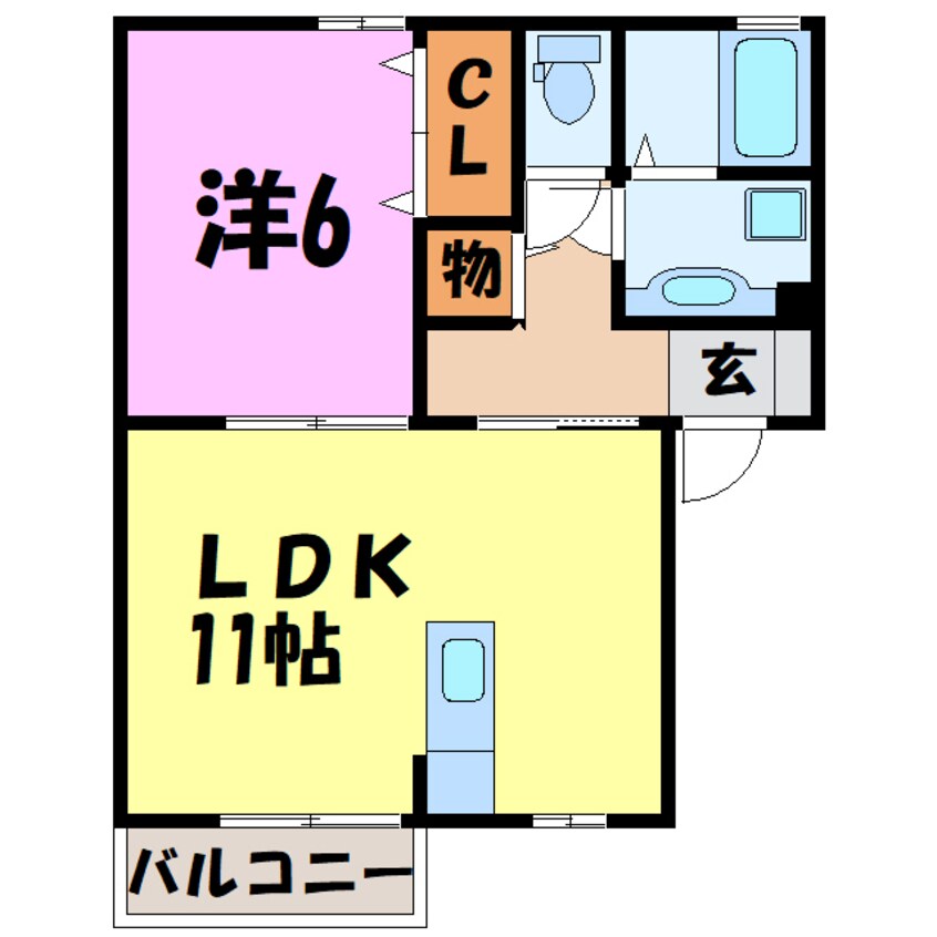 間取図 フォンテーヌ（高崎市東貝沢町）