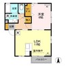 フォンテーヌ 1LDKの間取り