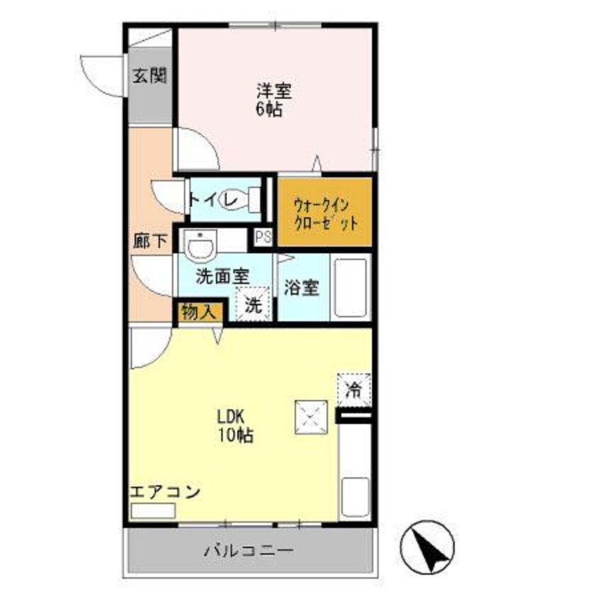 間取図 プライム パークス（高崎市緑町）