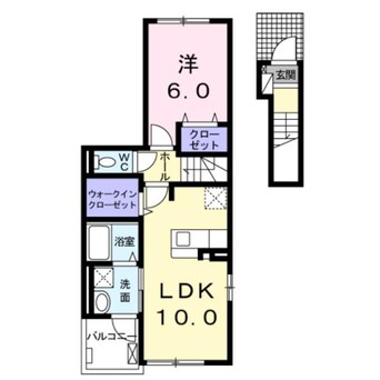 間取図 プラシード・Ｋ（高崎市下小鳥町）