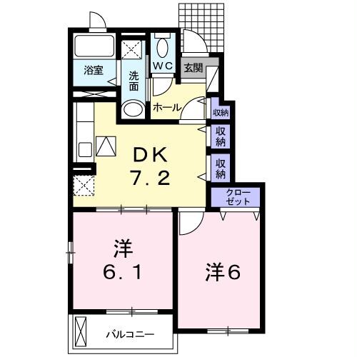 間取り図 サンセット　ヒルズⅠ・Ⅱ（藤岡市中島）