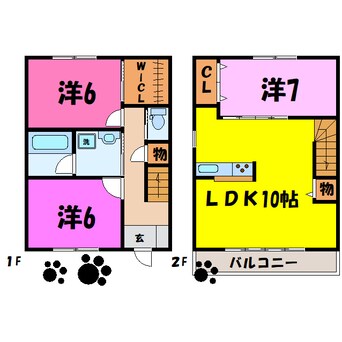 間取図 千鶴ハウス（高崎市高関町）